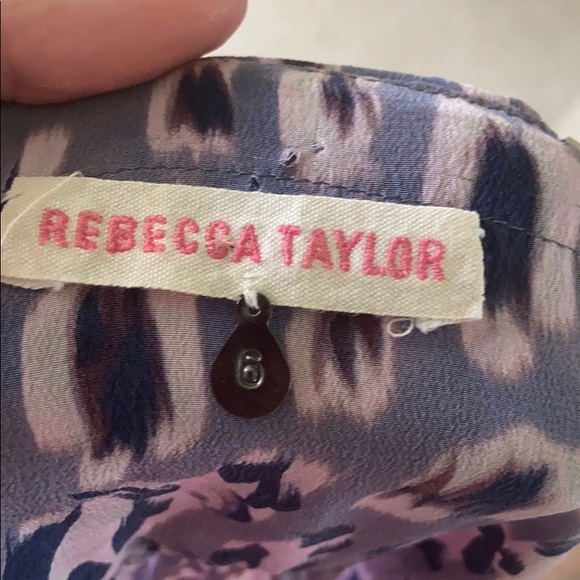 Rebecca Taylor purple leopard silk dress - Picture 7 of 8